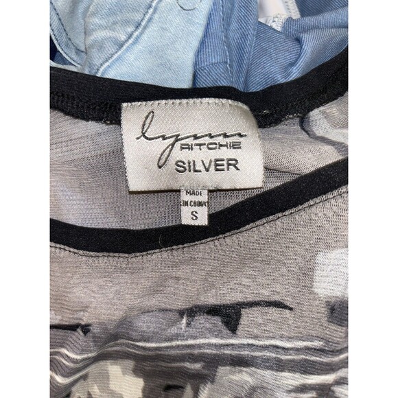 Women’s Small Lynn Richie Silver Top - Picture 3 of 3